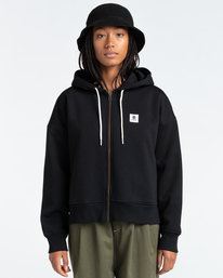 1 Lyngdall - Zip-Up Hoodie for Women Black Z3FLC1ELF1 Element