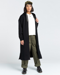 1 Lyngdall - Tall Zip-Up Hoodie for Women Black Z3FLC2ELF1 Element