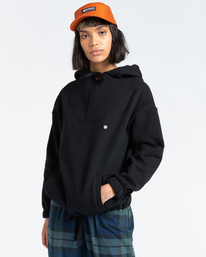 2 Ognap - Sweat à capuche pour Femme Noir Z3FLC3ELF1 Element