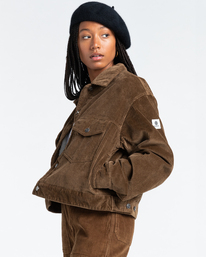 2 Craft Cord - Water-Resistant Jacket for Women Brown Z3JKC7ELF1 Element