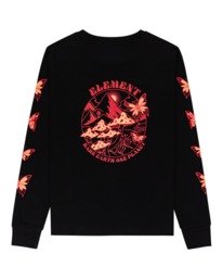 1 Nevso - Long Sleeve T-Shirt for Women Black Z3LSB1ELF1 Element