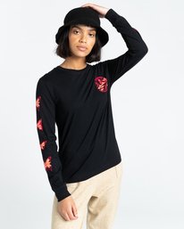 2 Nevso - Long Sleeve T-Shirt for Women Black Z3LSB1ELF1 Element