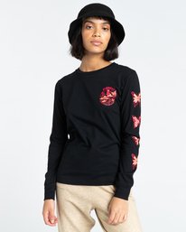 3 Nevso - Long Sleeve T-Shirt for Women Black Z3LSB1ELF1 Element