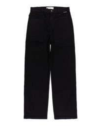 0 Kiruna - Jean taille haute pour Femme Noir Z3PTA1ELF1 Element