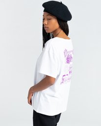 3 Uccello - T-Shirt for Women White Z3SSE4ELF1 Element