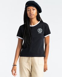 2 Rotation - T-Shirt for Women Black Z3SSE9ELF1 Element