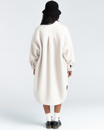 4 Manitoba Pile - Oversized Shirt for Women Beige Z3WAA2ELF1 Element