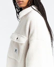 3 Manitoba Pile - Oversized Shirt for Women Beige Z3WAA2ELF1 Element