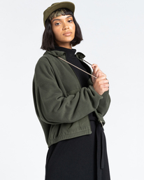 3 Oslo - Zip-Up Sweatshirt for Women Green Z3WAA4ELF1 Element