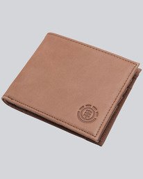 0 Avenue - Leather Wallet for Men Brown Z5LWA1ELF6 Element