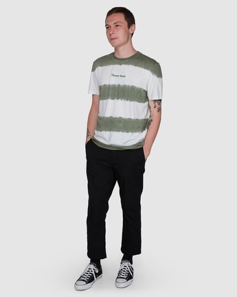 3 Karma Slub Ss Tee Green 107003 Element