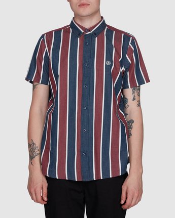 0 Icon Stripes Ss Blue 107214 Element