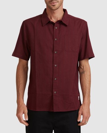 1 Mark Short Sleeve Shirt Red 194215 Element