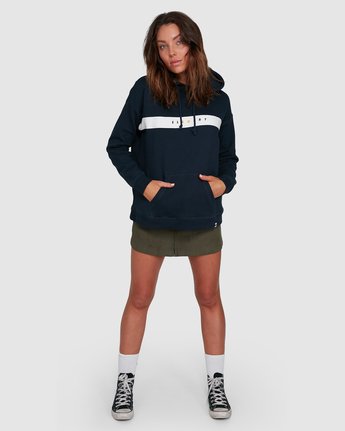 4 GYM HOODED FLEECE W Blue 202301 Element