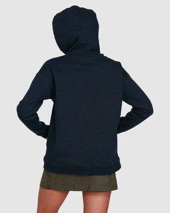1 GYM HOODED FLEECE W Blue 202301 Element