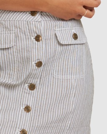 3 EDIE STRIPE SKIRT White 217852 Element