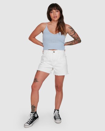 6 PETAL KNIT TOP White 294154 Element