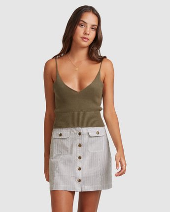 1 PETAL KNIT TOP Green 294154 Element