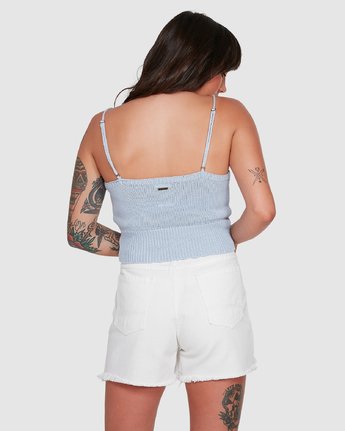 3 PETAL KNIT TOP White 294154 Element