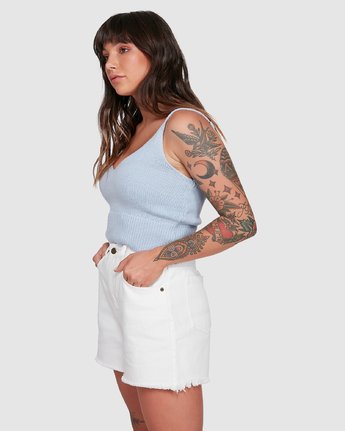 2 PETAL KNIT TOP White 294154 Element