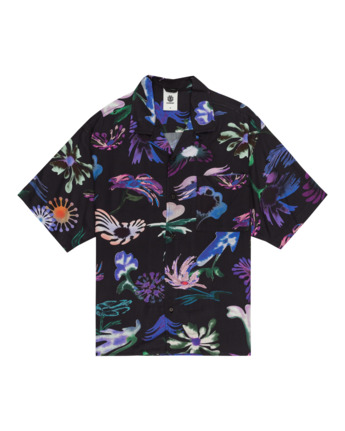 Camicia hawaiana per uomo, con grafica 3D, a maniche corte, con bottone a maniche corte, per la spiaggia tropicale