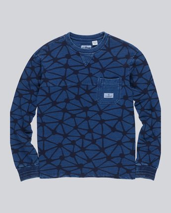 Indigo Fleece Cr - Fashion Fleece for Men F1FLC2ELF7