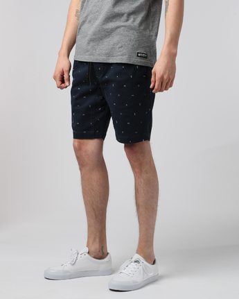 1 Altona Print Wk - Walkshort for Men Blue H1WKB2ELP8 Element