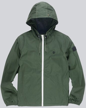 3 Alder - Hooded Jacket Green L1JKB5ELF8 Element