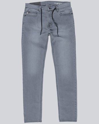 3 E02 - Slim Straight Fit Jeans for Men Black L1PNA2ELF8 Element