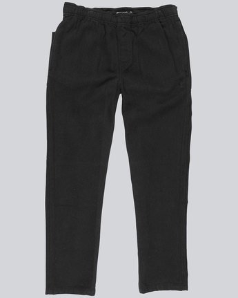 4 Pull Up Flannel Pant - trousers for Men Black L1PTA9ELF8 Element