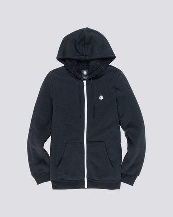 2 Bolton - Zip-Up Hoodie Black L1WAA3ELF8 Element