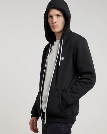1 Bolton - Zip-Up Hoodie Black L1WAA3ELF8 Element