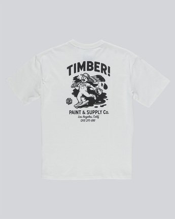 5 Timber Heavy Ss Tee - Knit for Men White N1KTC5ELP9 Element