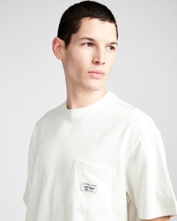 1 Timber Heavy Ss Tee - Knit for Men White N1KTC5ELP9 Element