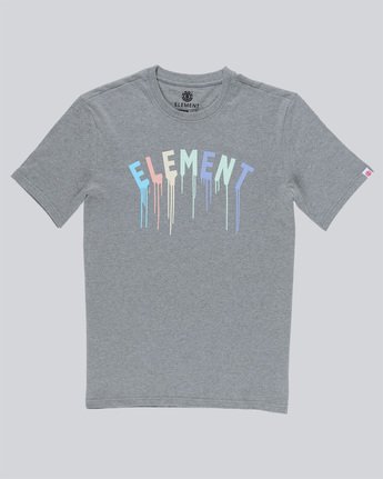3 Stencil Ss - Tee Shirt for Men Gray N1SSE6ELP9 Element