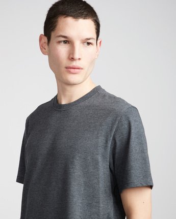 1 Basic - Short Sleeve T-Shirt for Men Gray N1SSG1ELP9 Element