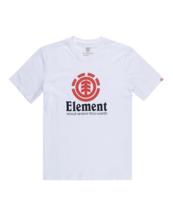 1 Vertical - Short Sleeve T-Shirt for Men White N1SSG4ELP9 Element