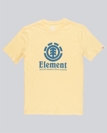 3 Vertical - Short Sleeve T-Shirt for Men Yellow N1SSG4ELP9 Element