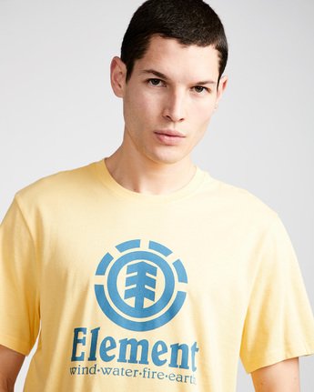 1 Vertical - Short Sleeve T-Shirt for Men Yellow N1SSG4ELP9 Element