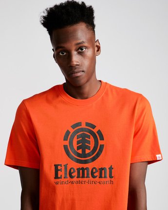 1 Vertical - Short Sleeve T-Shirt for Men Red N1SSG4ELP9 Element