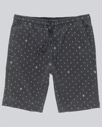0 Altona Print Wk - Walkshort for Men Black N1WKA5ELP9 Element