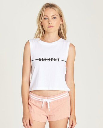 Line Logo Crop Tank - Tee Shirt for Women  N3SGA2ELP9
