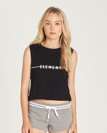 Line Logo Crop Tank - Tee Shirt for Women  N3SGA2ELP9