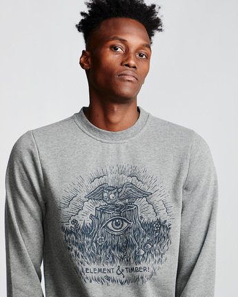 1 Too Late Stump - Sweatshirt Gray Q1CRB4ELF9 Element