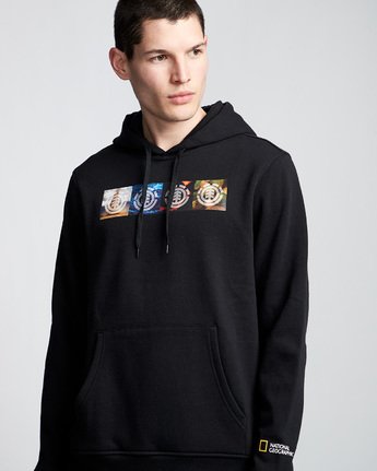 1 Horizontal Seasons - Hoodie Black Q1HOC1ELF9 Element