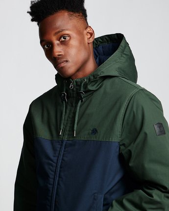 1 Dulcey 2 Tones - Hooded Jacket Green Q1JKB3ELF9 Element
