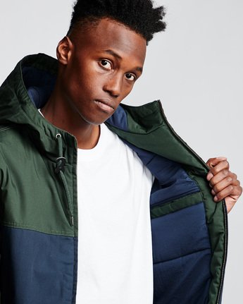 2 Dulcey 2 Tones - Hooded Jacket Green Q1JKB3ELF9 Element