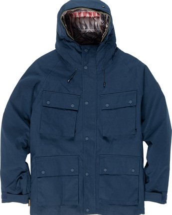 8 Overlook - Hooded Jacket Blue Q1JKD3ELF9 Element