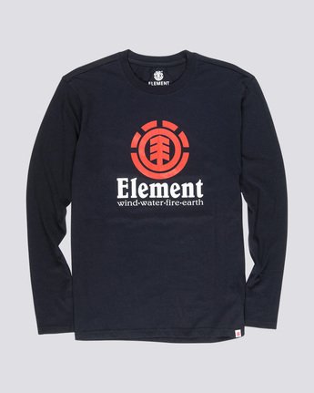 3 Vertical - Long Sleeve T-Shirt for Men Black Q1LSA3ELF9 Element