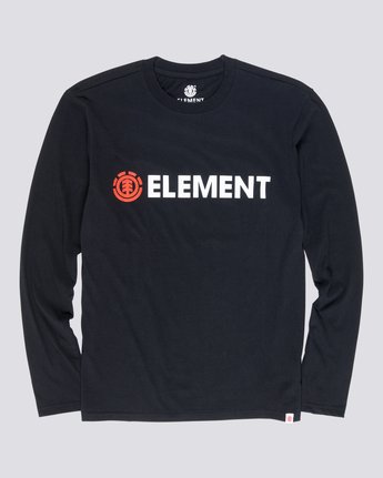 4 Blazin - Long Sleeve T-Shirt for Men Black Q1LSA4ELF9 Element